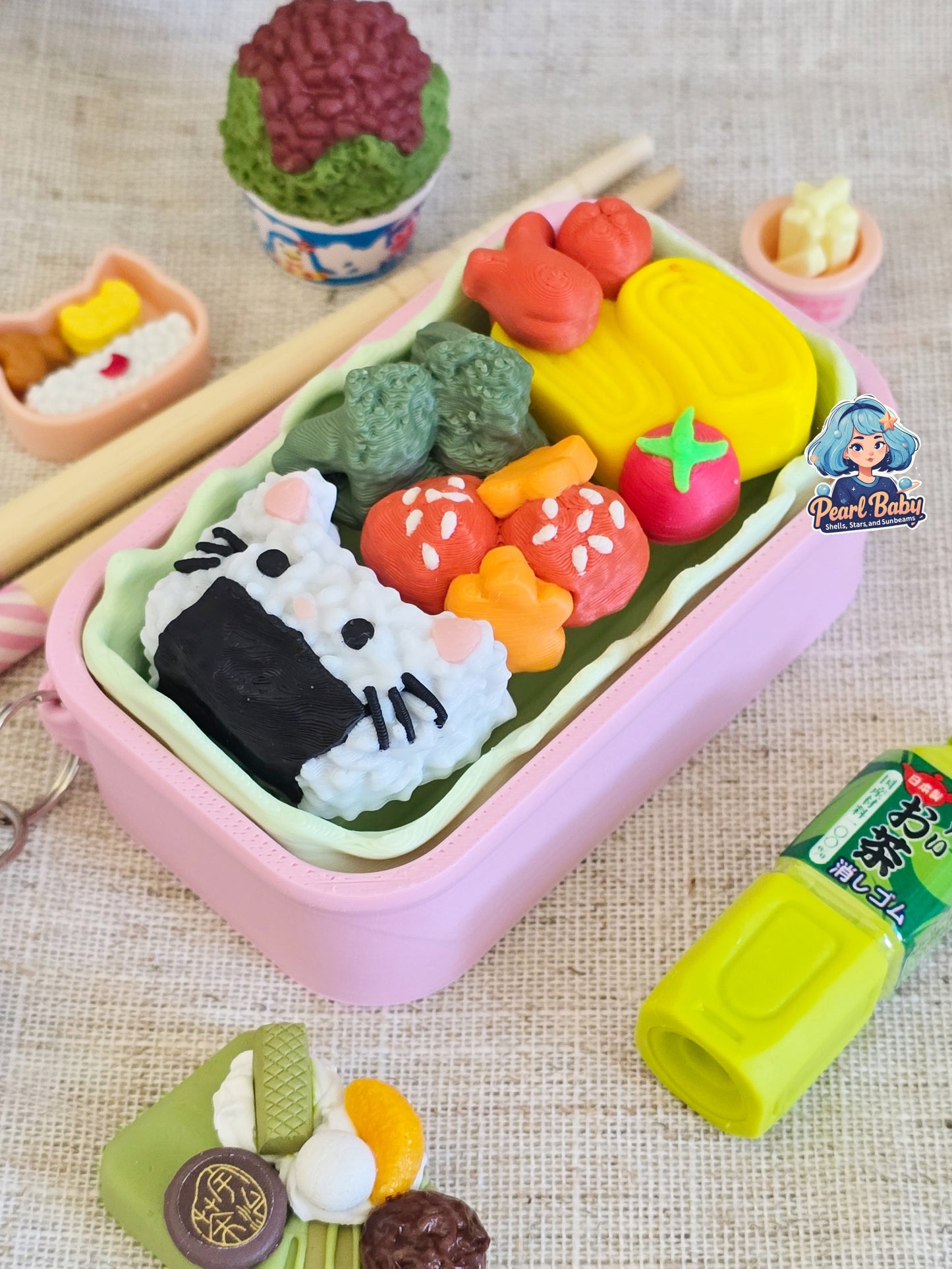 Puchi Puchi Bento Box Fidget Keychain
