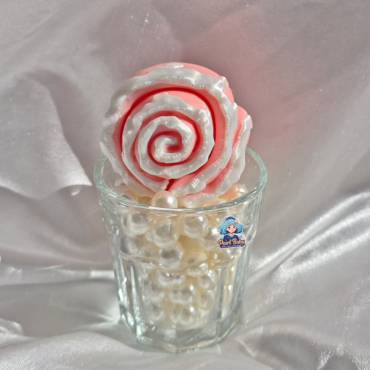 Strawberry Roll Fidget Keychain