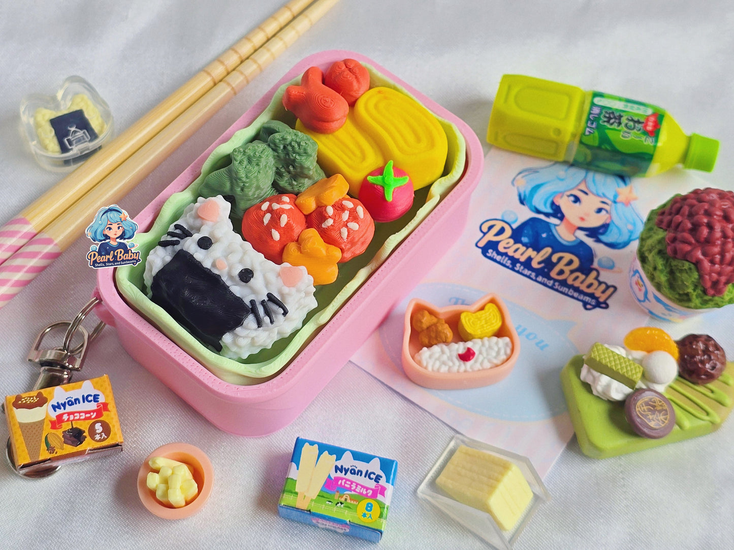 Puchi Puchi Bento Box Fidget Keychain