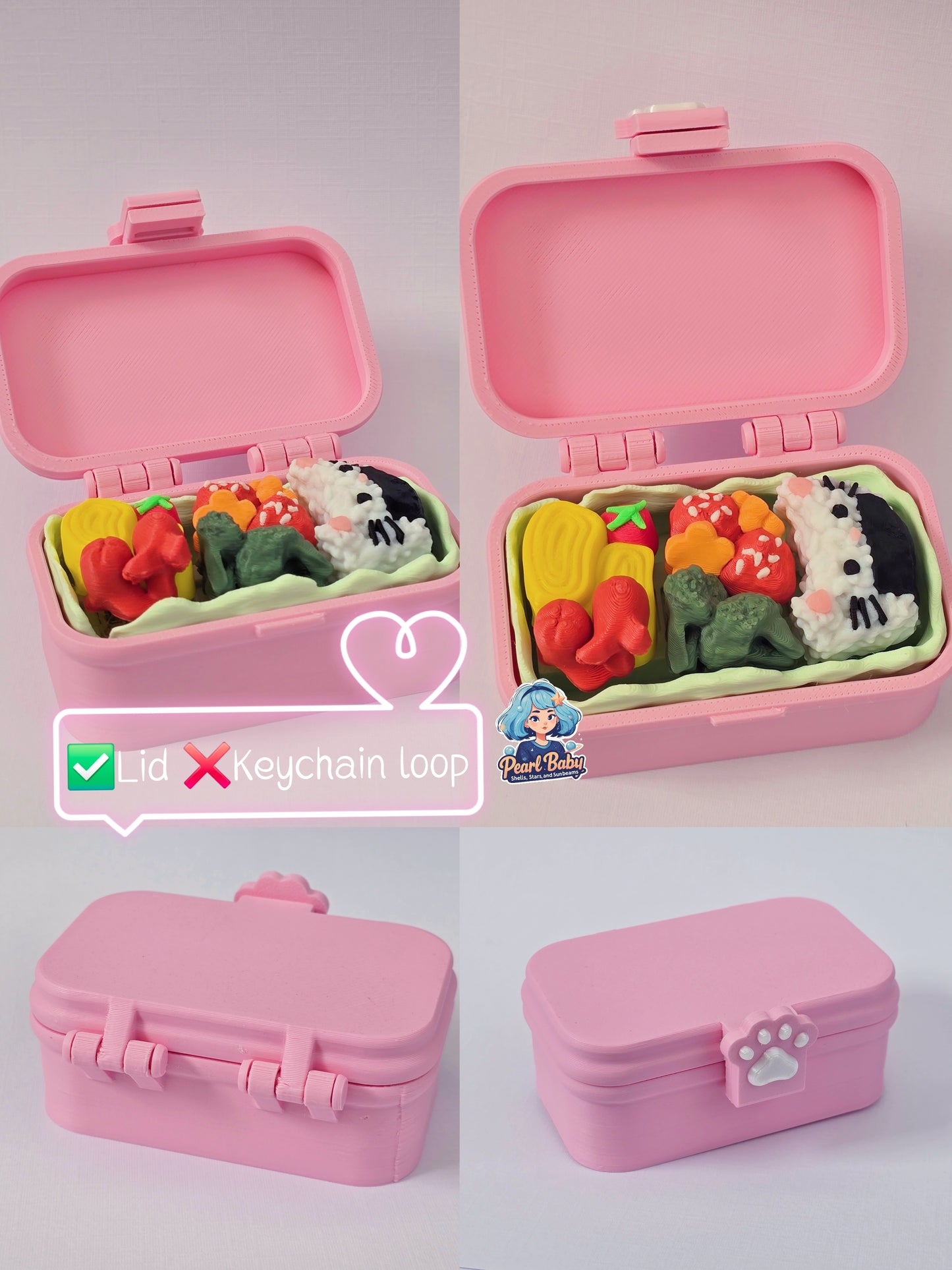 Puchi Puchi Bento Box Fidget Keychain