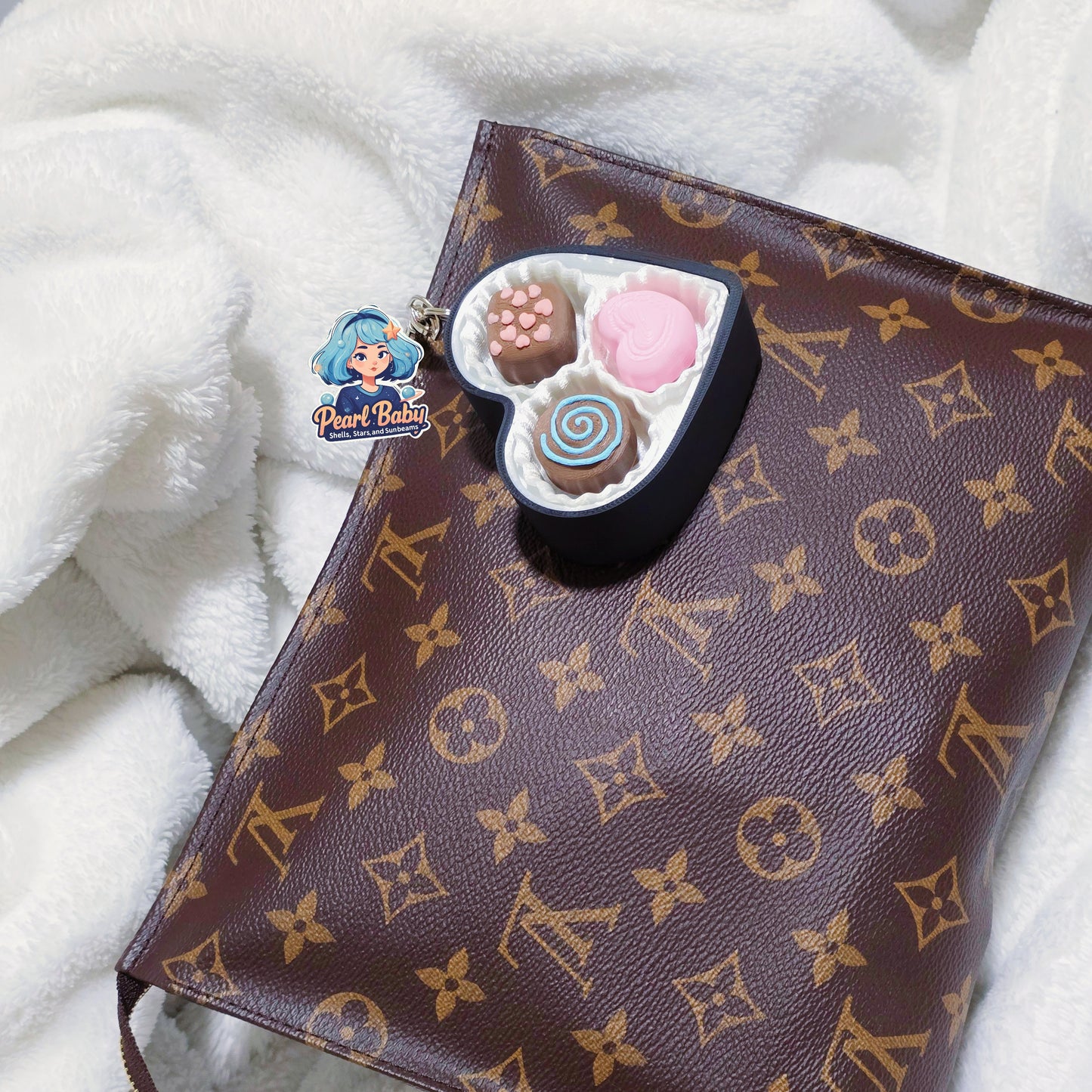 Chocolate Box Clicker Fidget Keychain