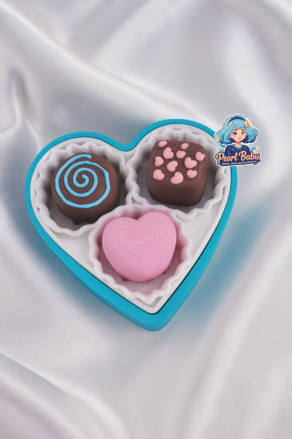 Chocolate Box Clicker Fidget Keychain