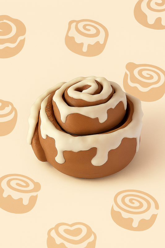 Cinnamon Roll Fidget Keychain