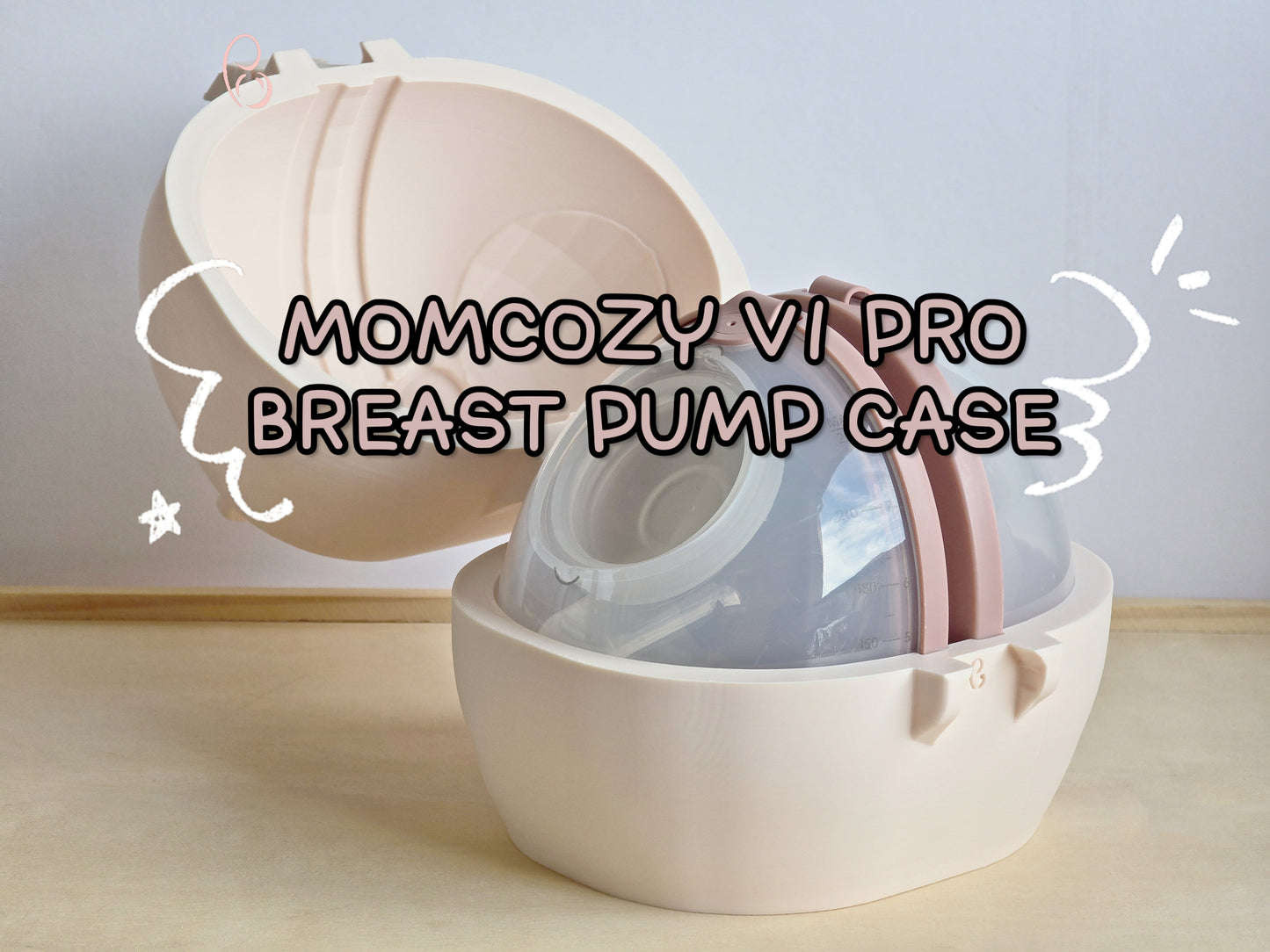 Momcozy V1 Pro Breast Pump Holder | Compact Fridge Storage for Pumping Moms
