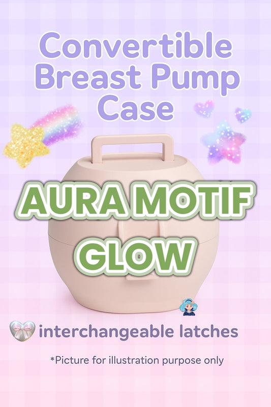 Motif Aura Glow Breast Pump Holder | Compact Fridge Storage for Pumping Moms