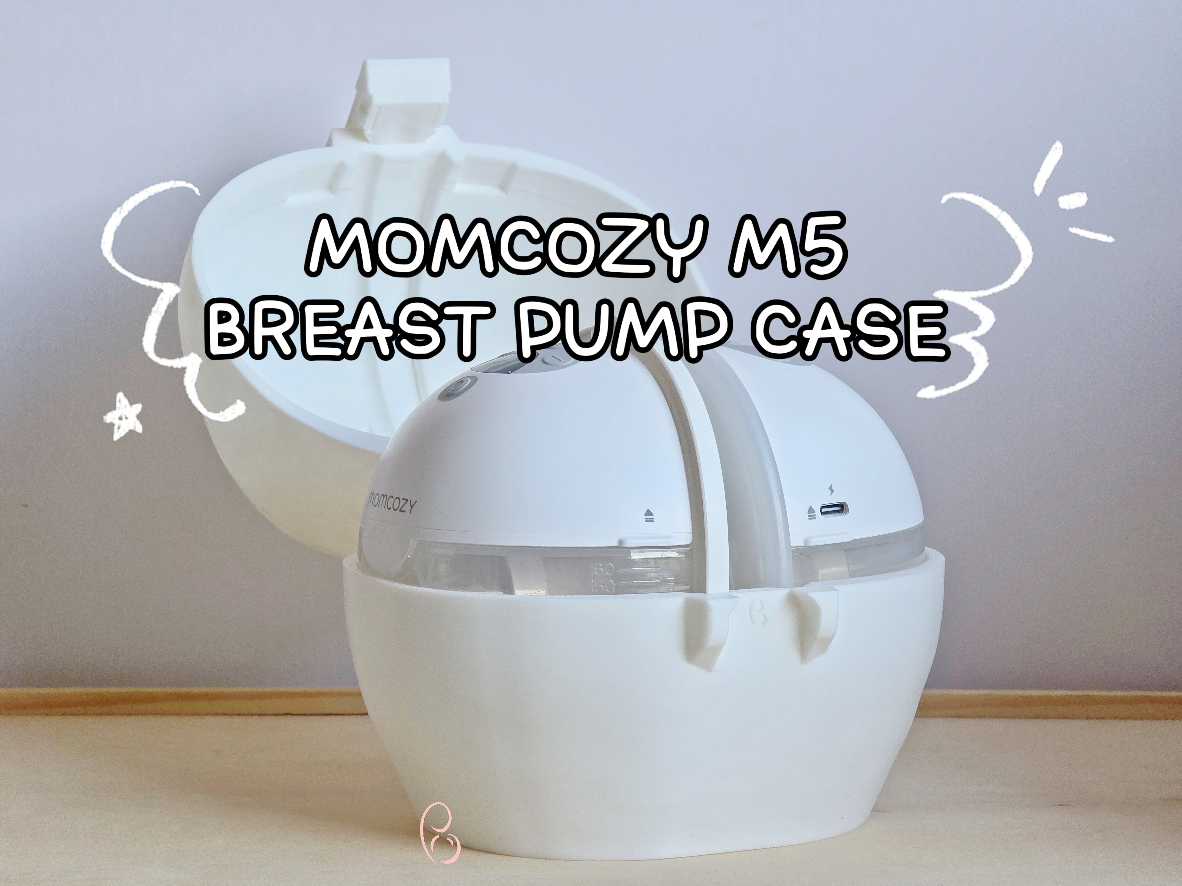 Momcozy M5 Breast Pump Holder | Compact Fridge Storage for Pumping