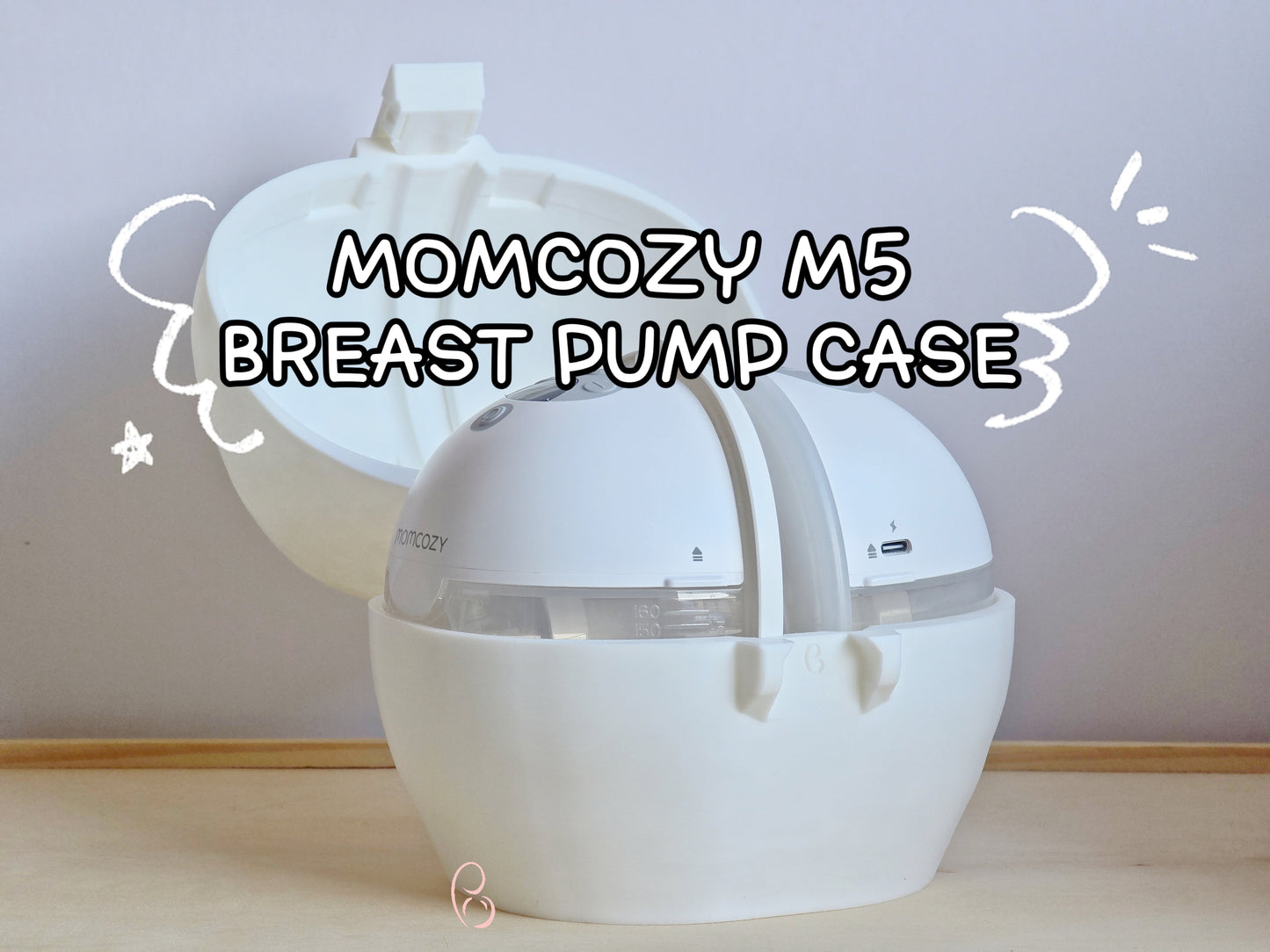 Momcozy M5 Breast Pump Holder | Compact Fridge Storage for Pumping Moms