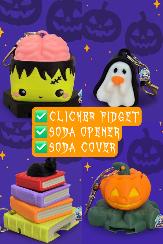 Halloween Clicker Fidget with Soda Opener